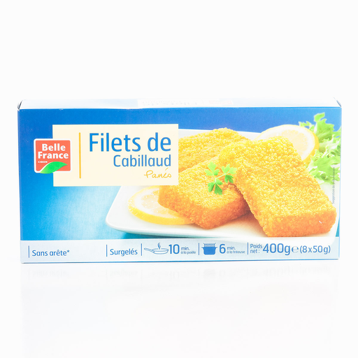 [3258561412696] BELLE FRANCE Breaded Cod Fillet 400 g
