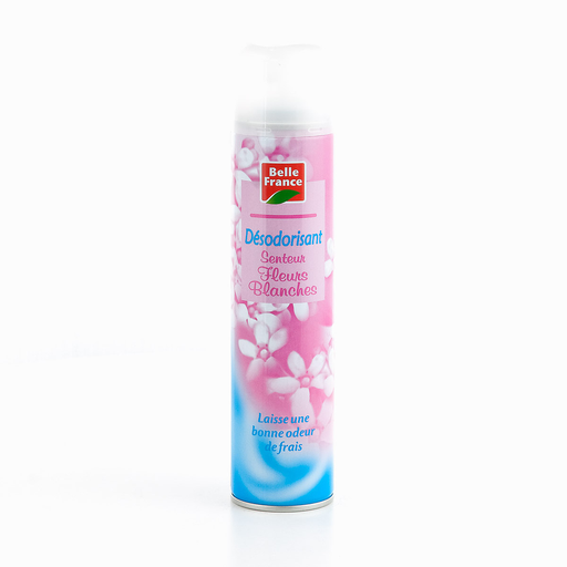 [3258561510460] BELLE FRANCE Ambientador em Aerossol Flores Brancas 300 ml