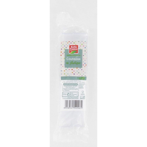 [3258561542461] BELLE FRANCE Plastic Knives P20