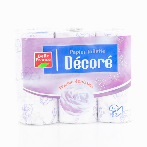 [3258561670355] BELLE FRANCE Papel Higiénico Decor 6 Rolos