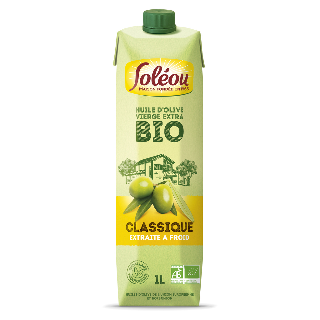 SOLEOU Aceite de oliva virgen extra bio carácter 1 L