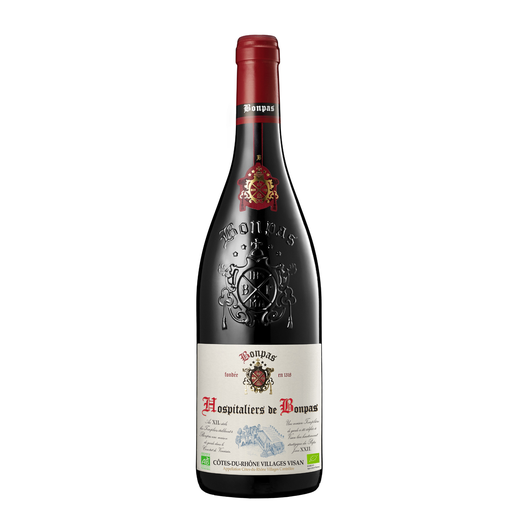 [3260980032911] HOSPITALIERS DE BONPAS Vin Rouge A.O.P. Côtes Du Rhône Villages Visan Bio 75 cl