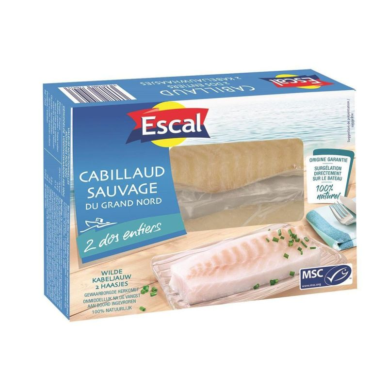 ESCAL Filets De Cabillaud 250 g