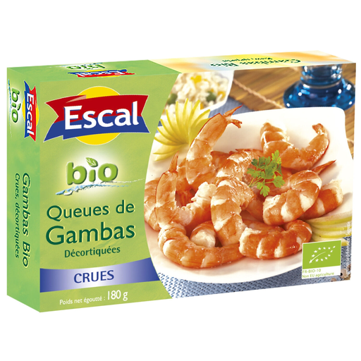 [3261082347538] ESCAL Caudas de gambas bio cruas 180 g