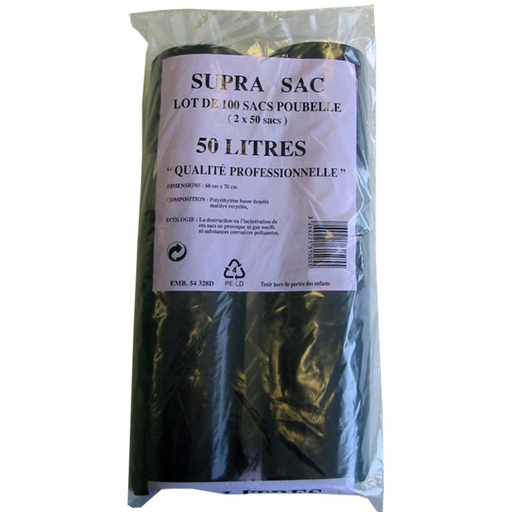 [3264221615055] 1ER PRIX Bolsa de Basura Supra 50 L 2X50