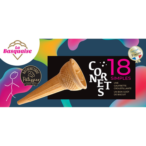 [3265820770183] LA BASQUAISE Conos simples 18 58 g