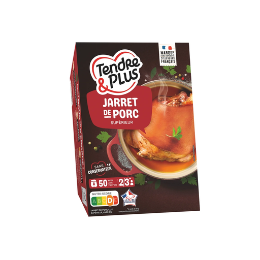 [3265980790717] TENDRE ET PLUS Superior Cooked Pork Knuckle 850 g