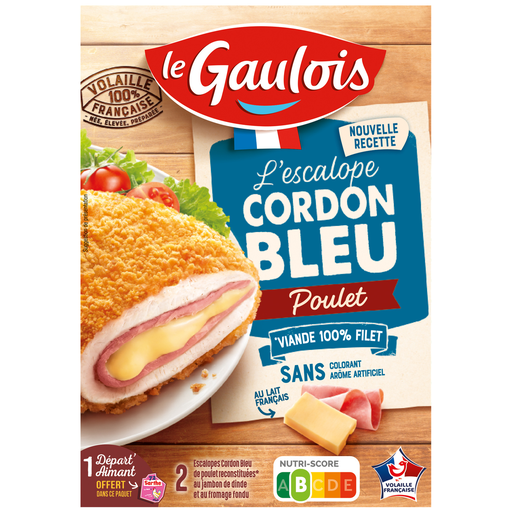 [3266980033613] LE GAULOIS L'escalope Cordon bleu poulet 200 g