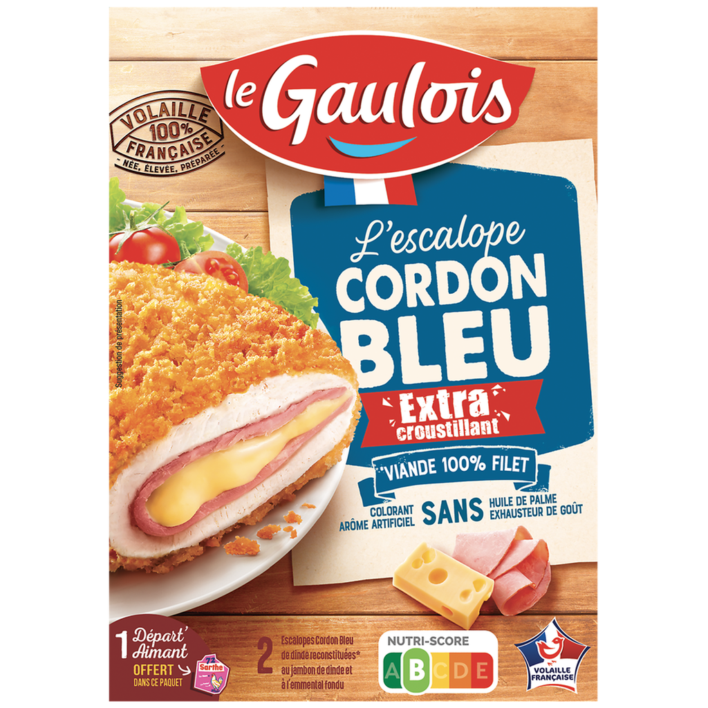 LE GAULOIS Turkey Cordon Bleu extra crispy, 2 pieces 200 g
