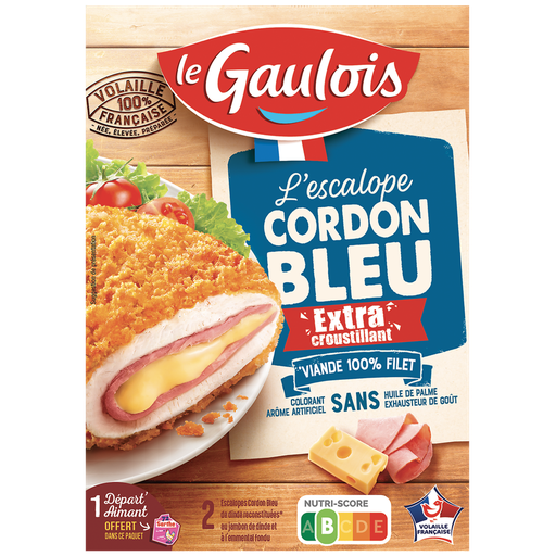 [3266980046699] LE GAULOIS Turkey Cordon Bleu extra crispy, 2 pieces 200 g