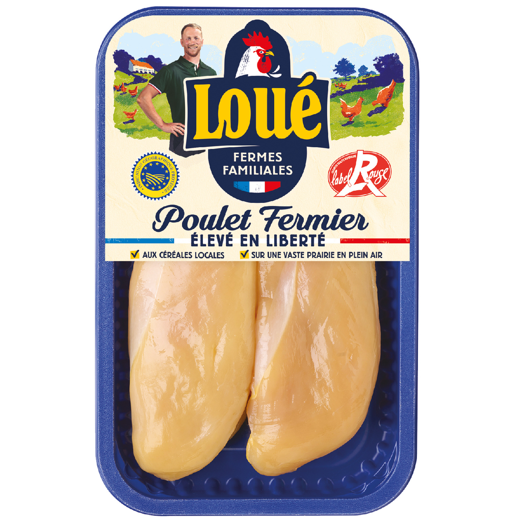 LOUE Yellow Free-Range Chicken Fillets Label Rouge 225 g