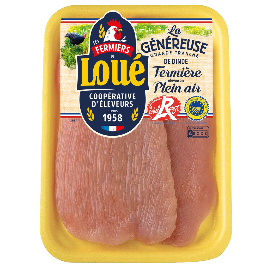 LOUE Free-Range Turkey Tenderloin Label Rouge 240 g