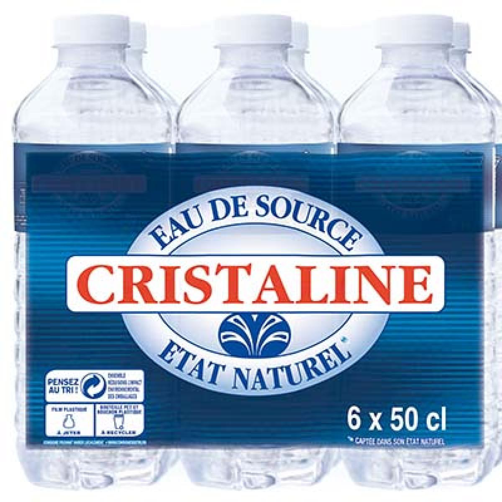 CRISTALINE Eau de Source 6 x 50 cl
