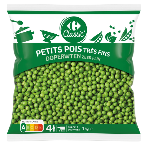 [3270190020363] CARREFOUR CLASSIC Ervilhas muito finas 1 kg