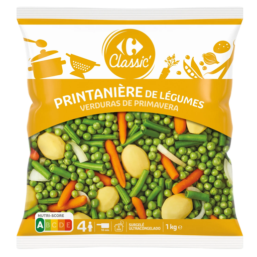 [3270190020646] CARREFOUR CLASSIC Jardineira de legumes congelada 1 kg