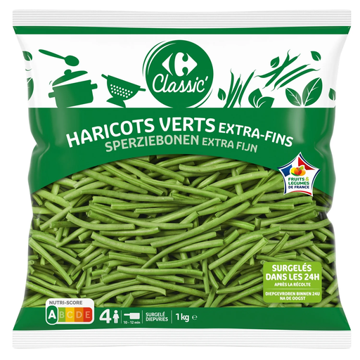 [3270190020660] CARREFOUR CLASSIC Judías Verdes Extra Finas 1 kg