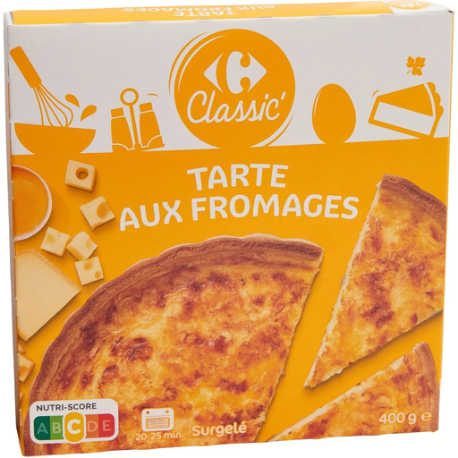 [3270190216032] CARREFOUR CLASSIC Tarte aux fromages 400 g