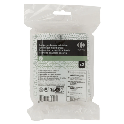 [3270192676247] CARREFOUR Recargas rolo adesivo 36 folhas pacote de 2
