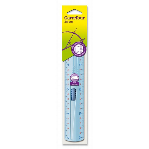 [3270192696733] CARREFOUR Plastic Ruler 20cm 20cm
