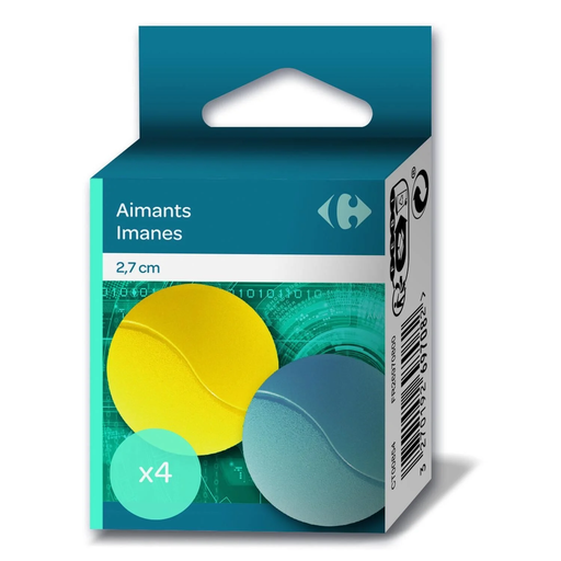 [3270192697082] CARREFOUR Aimant 27mm x4