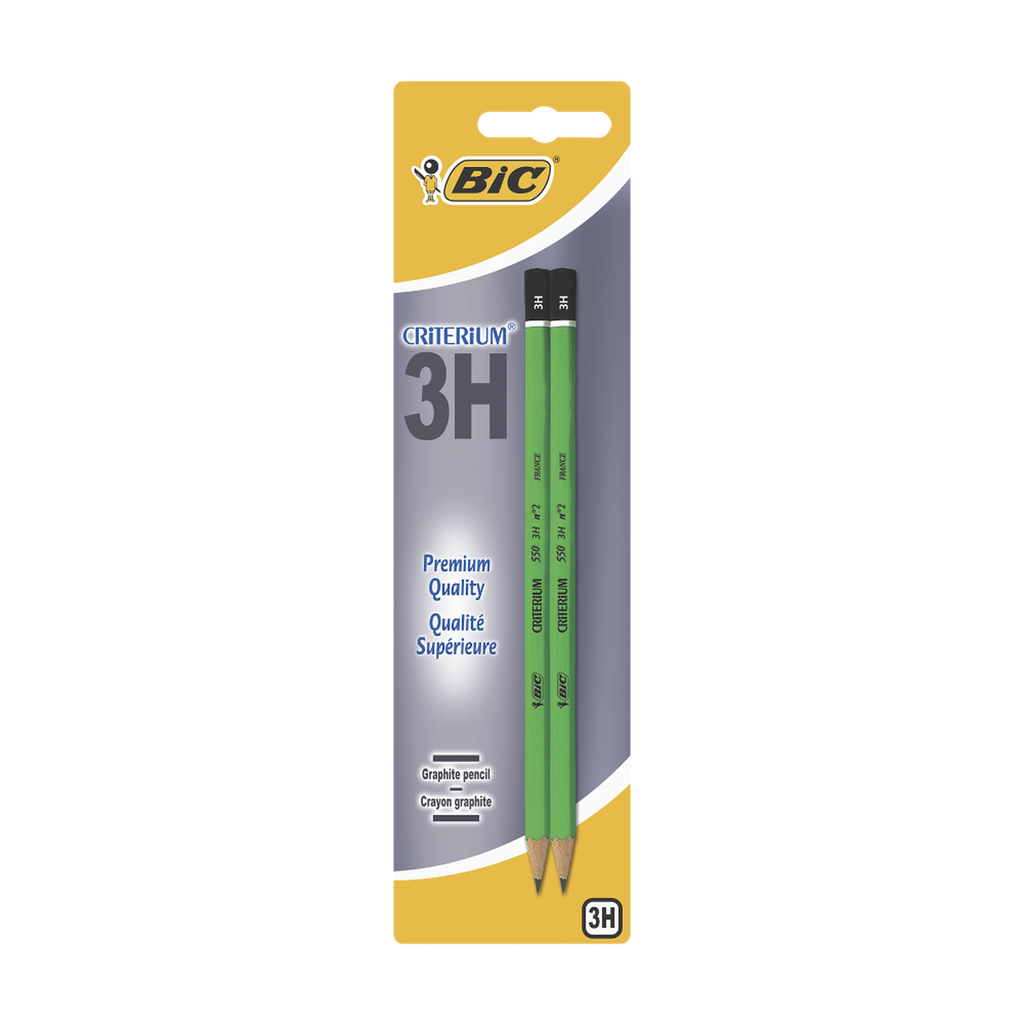BIC Crayon de papier 3H Criterium 550, 2