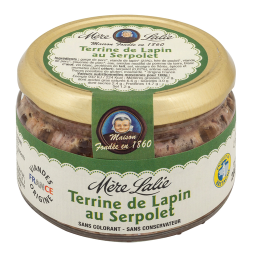 [3270270302013] MERE LALIE Terrina de conejo al serpol 200 g