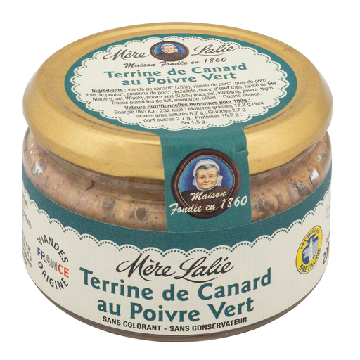 [3270270602014] MERE LALIE Terrina de pato a la pimienta verde 200 g
