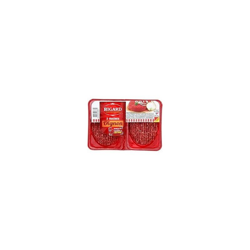 BIGARD Steak Haché aux Oignons 15% MG 2 x 125 g