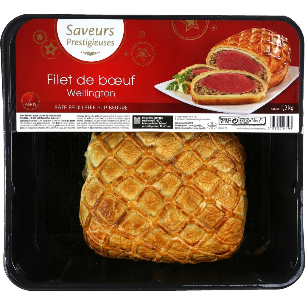 BIGARD Solomillo de Ternera Wellington 1,2 kg