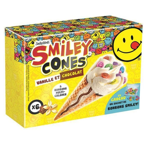 [3274661100431] SMILEY Cono Vainilla X6 259 g