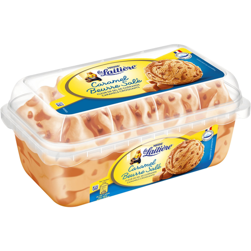 [3274664109837] LA LAITIERE Salted Caramel Ice Cream Tub 510 g