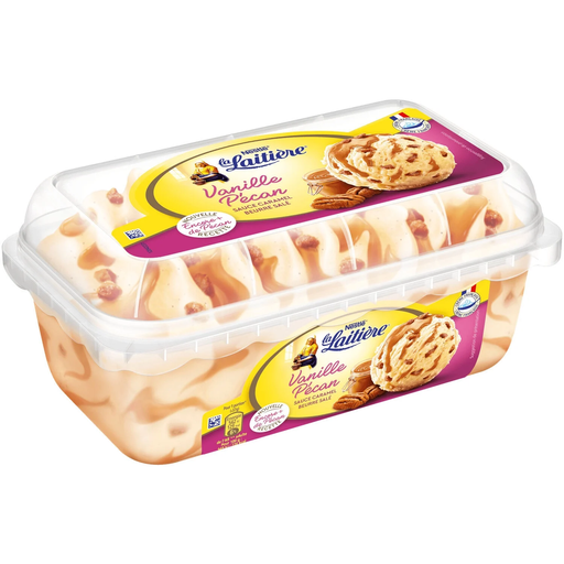 [3274664109868] LA LAITIERE Glace vanille pécan 510 g