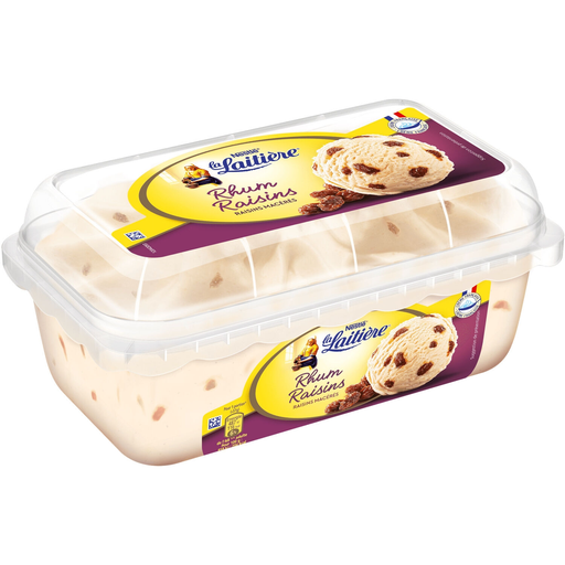 [3274664109875] LA LAITIERE Glace Rhum Raisins 510 g