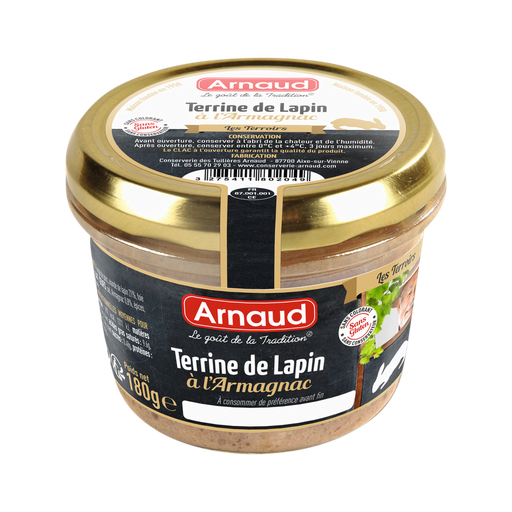 [3275411802049] ARNAUD Terrina de conejo al Armagnac 180 g