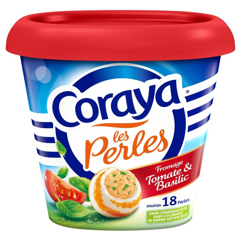CORAYA Perles de la mer Fromage Tomate Basilic 144 g