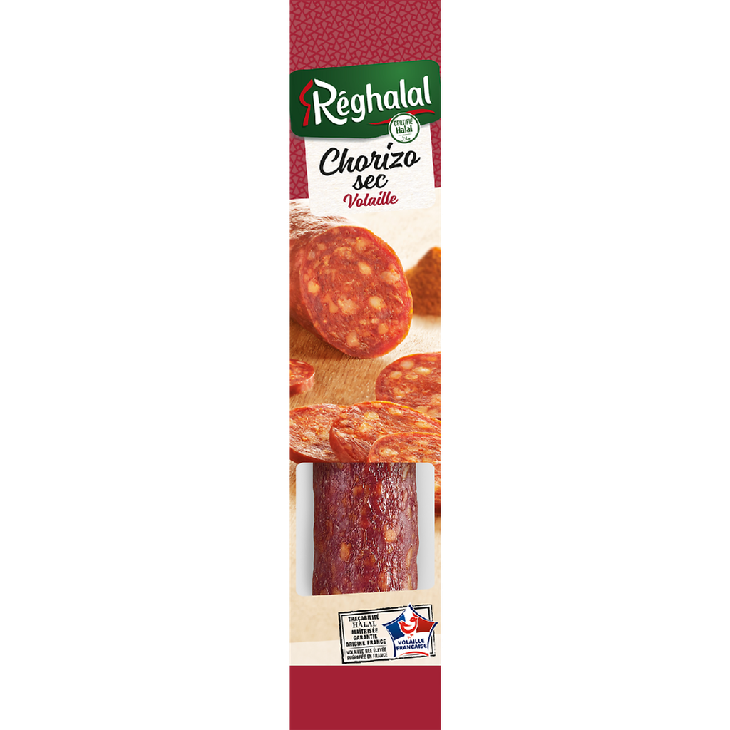 REGHALAL Chorizo sec de volaille et de veau 170 g