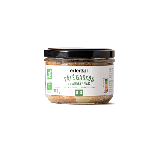 [3277510006533] EDERKI Paté Gascón al Armagnac Bio 180 g