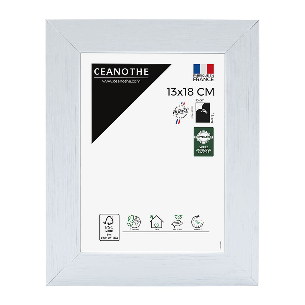 CEANOTHE Cadre Karma Blanc 13x18