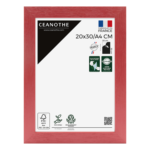 [3279390277249] CEANOTHE Cadre Tutti Frutti Cerise 20x30/A4