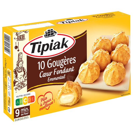 [3282740070490] TIPIAK Gougères corazón fundente emmental 110 g