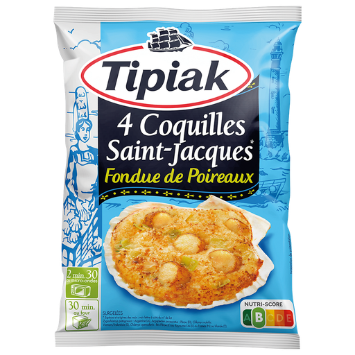 [3282740370415] TIPIAK Vieiras com fondue de alho-francês 360 g