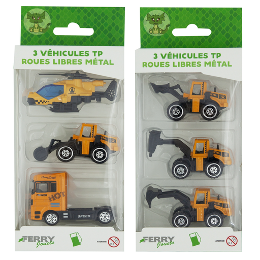 [3286413020652] FERRY Conjunto de Brinquedo 3 Veículos de Obra