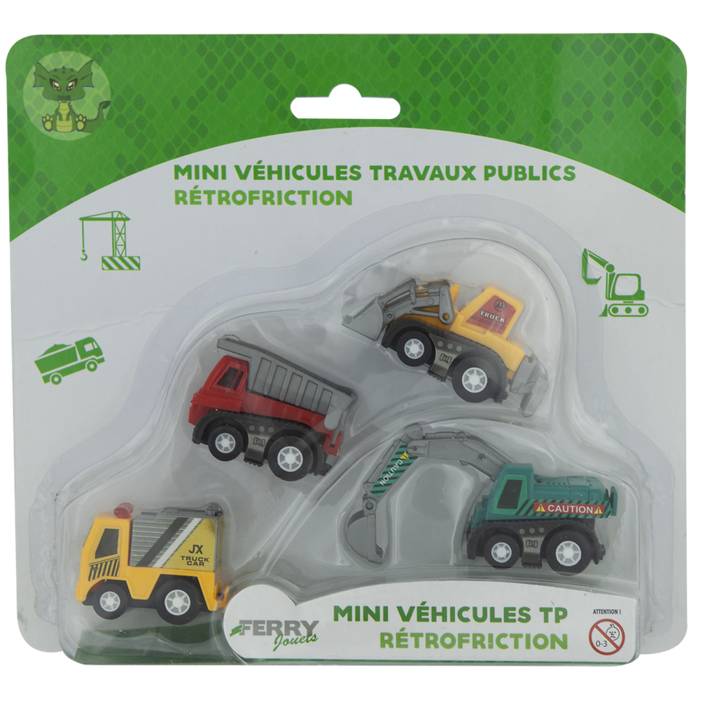 FERRY Mini vehículo de obra a retrofricción x4