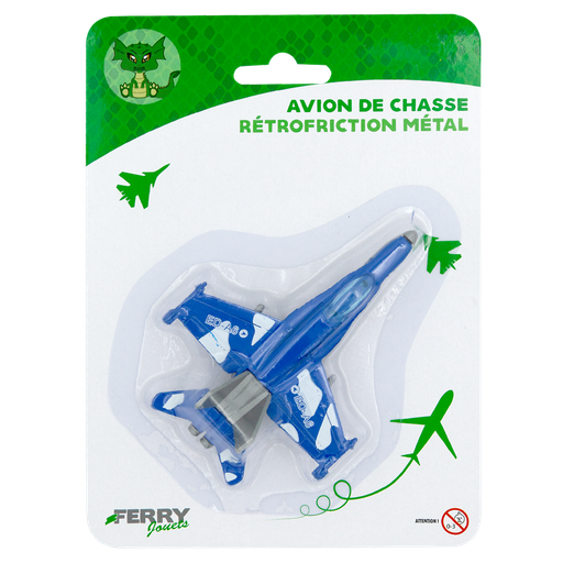 [3286413021970] FERRY Avião de combate a retrofricção metal modelo aleatório