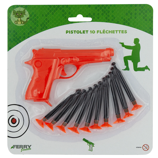 [3286413022250] FERRY Pistolet 13cm with 10 darts