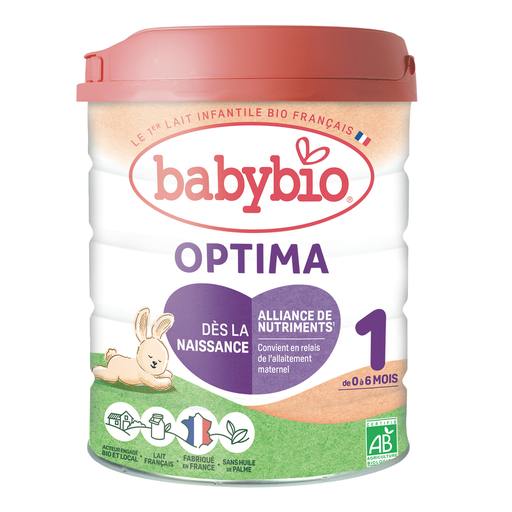[3288131580319] BABYBIO Optima Leite em pó 1 BIO, de 0 a 6 meses 800 g