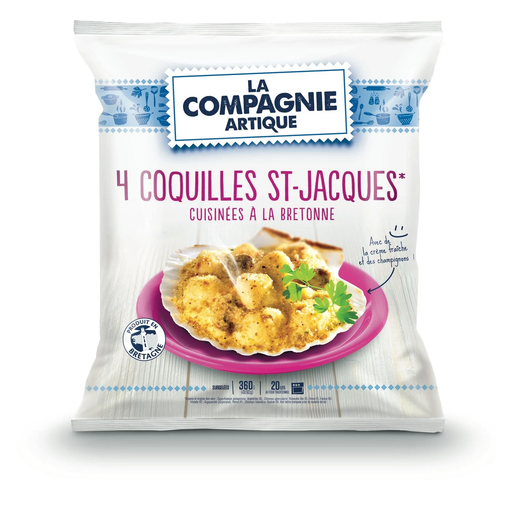 [3289470036505] LA COMPAGNIE ARTIQUE Vieiras à Bretona 360 g