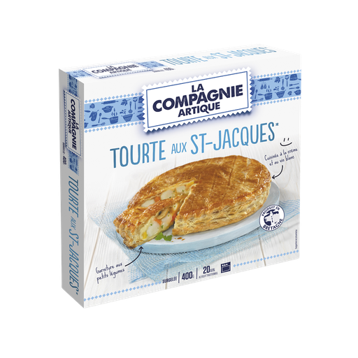 [3289474002179] COMPAGNIE ARTIQUE Tourte aux St Jacques 400 g