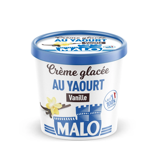 [3289477020019] MALO Crème glacée au yaourt vanille 325 g