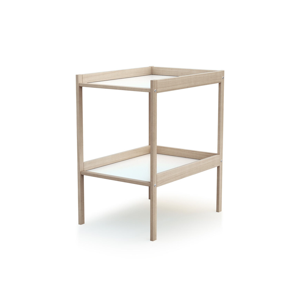 WEBABY Changing Table 1 Shelf Raw Beech la table